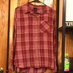 Plaid red shirt